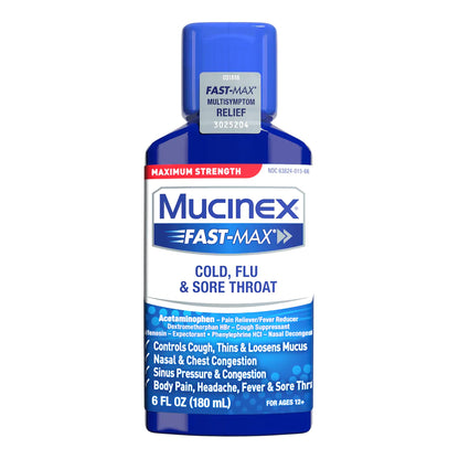 Mucinex® Cold and Cough Relief 650 mg - 20 mg - 400 mg - 10 mg / 20 mL Strength Liquid 6 oz. (1101468_EA)