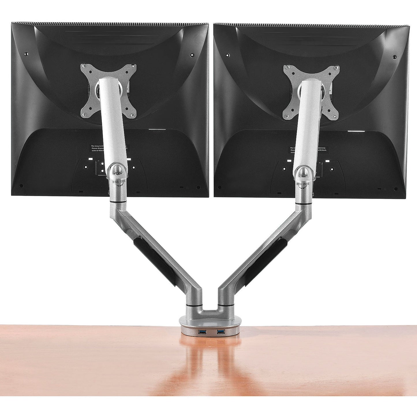 Interion Gas Spring Dual Monitor Desktop Mount (WB670193)