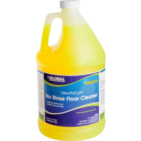 Global Industrial Neutral pH No Rinse Floor Cleaner, 1 Gallon Bottle, 4/Case (WB670279)