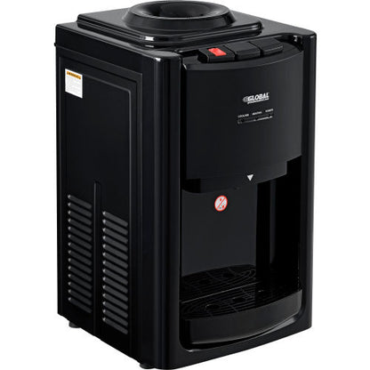 Global Industrial Tri-Temp Countertop Water Dispenser, Black (WB670438)