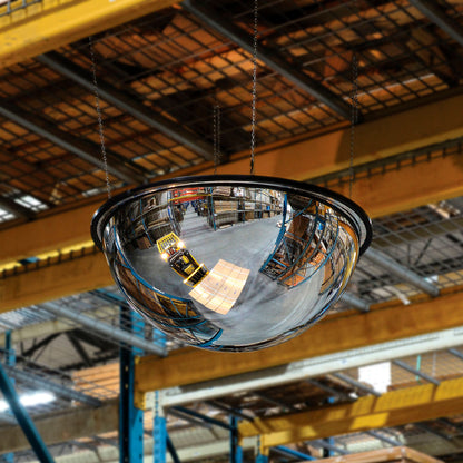 Global Industrial Full Dome Acrylic Mirror, Indoor, 36" Dia., 360° Viewing Angle (WB670540)