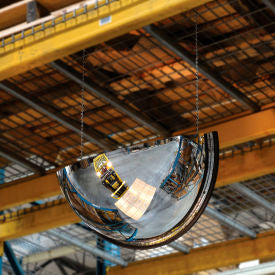 Global Industrial Half Dome Acrylic Mirror, Indoor, 26" Dia., 180° Viewing Angle (WB670542)