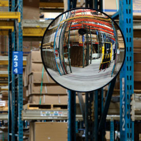 Global Industrial Round Glass Convex Mirror, Indoor, 26" Dia., 160° Viewing Angle (WB670555)