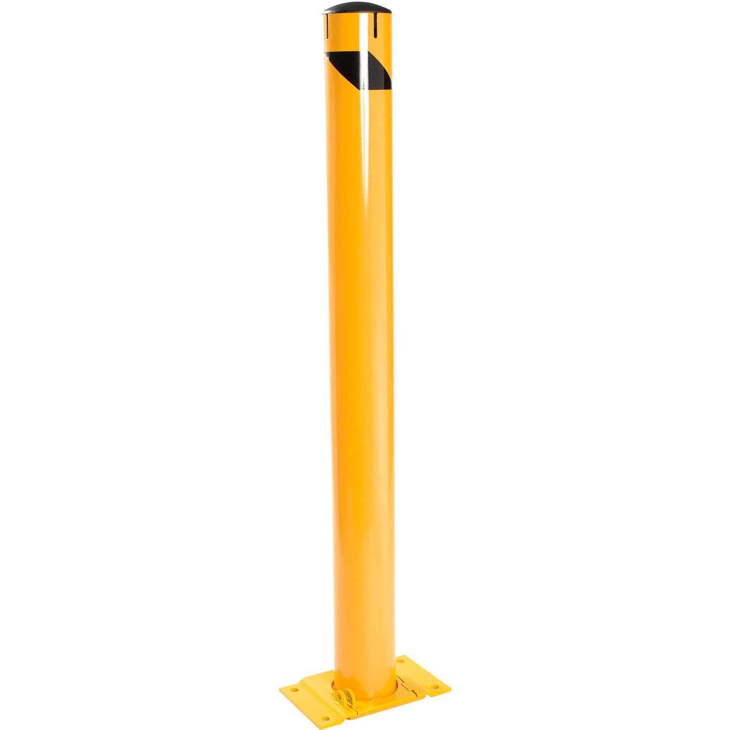 Global Industrial Steel Safety Bollard W/Removable Base and Cap, 5.5''D x 48''H (WB670581)