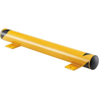 Global Industrial Floor Stop Bollard w/Removable Caps, 4-1/2" Dia. x 48"L, Yellow (WB670593)