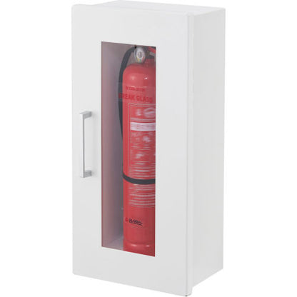 Global Industrial Fire Extinguisher Cabinet, Surface Mount, Fits 2-1/2-5 Lbs. (WB670597)