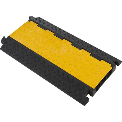 Global Industrial 3-Channel Heavy-Duty Cable Protector, 22,000 lbs. Capacity (WB670618)