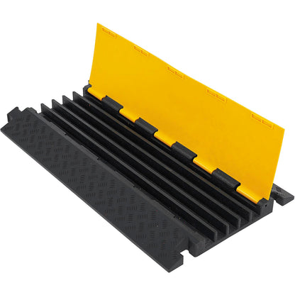 Global Industrial 5-Channel Heavy-Duty Cable Protector, 22,000 lbs. Capacity (WB670621)