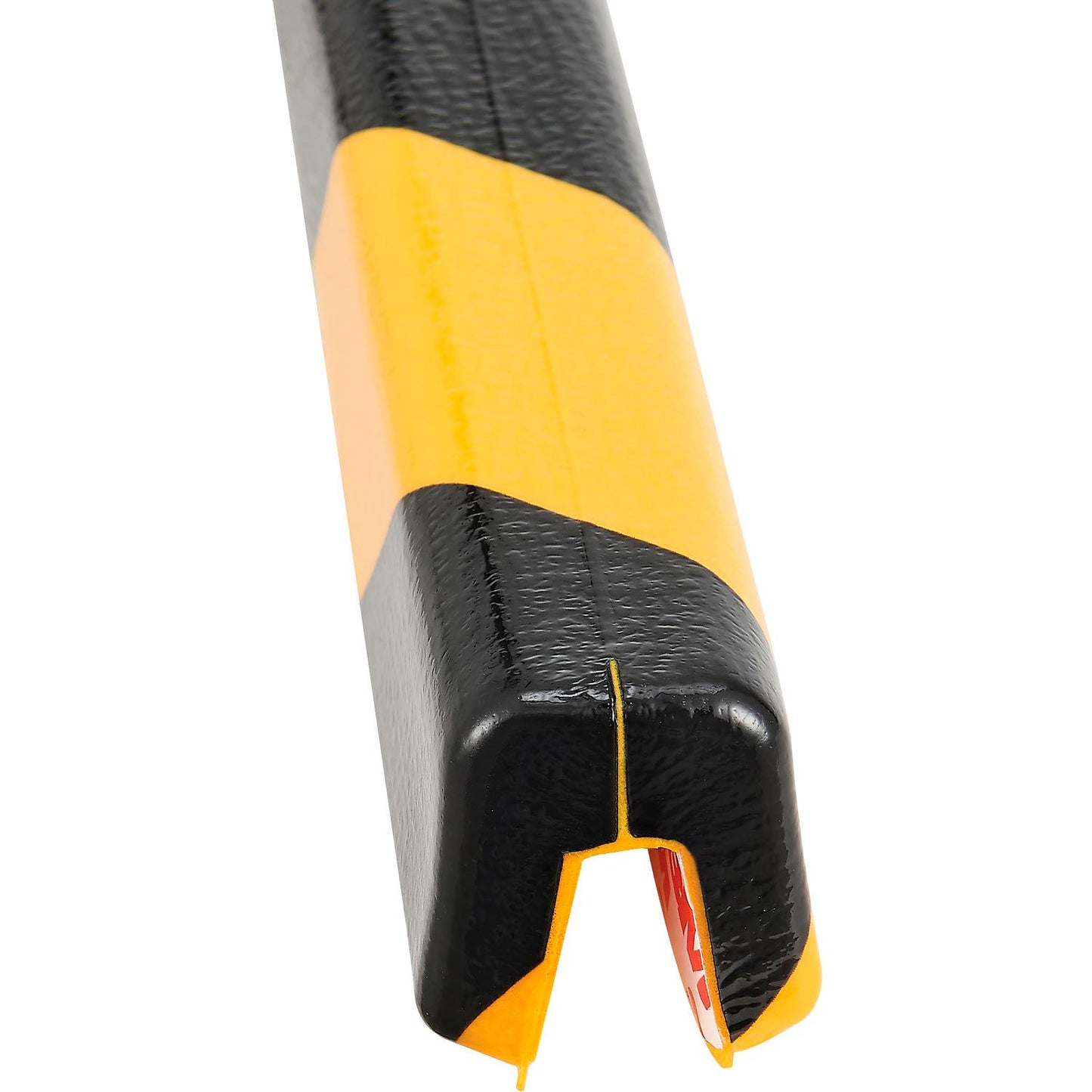 Global Industrial Shelf Bumper Guard, Type G, 39-3/8"L, Black/Yellow (WB670672)