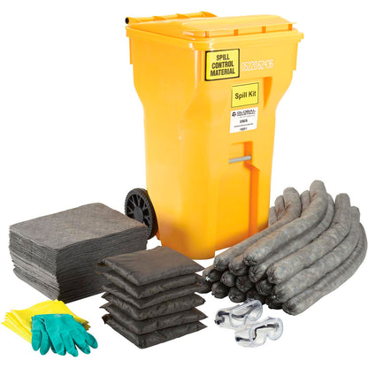 Global Industrial Universal Wheeled Spill Kit, 65 Gallon (WB670676)