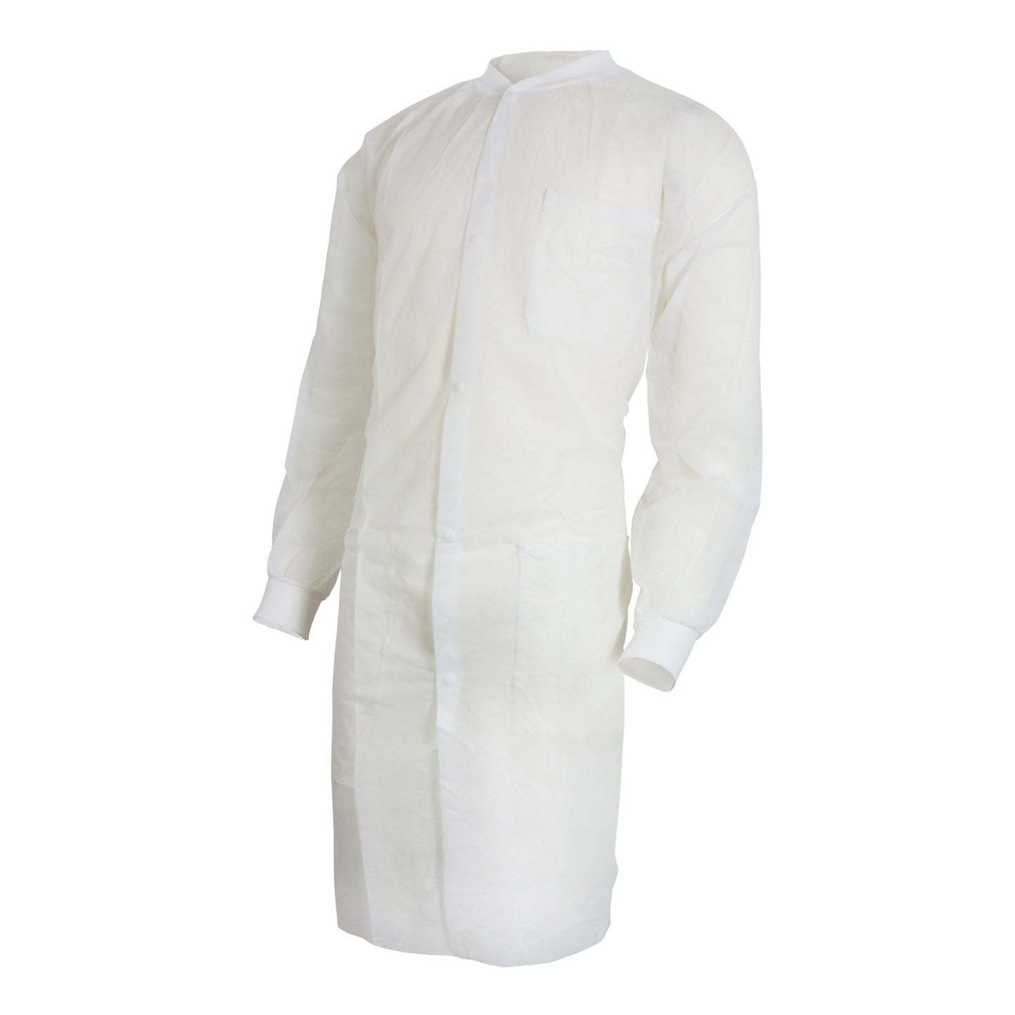 McKesson Lab Coat White Large / X-Large Knee Length Spunbond Polypropylene Disposable (1207905_CS)