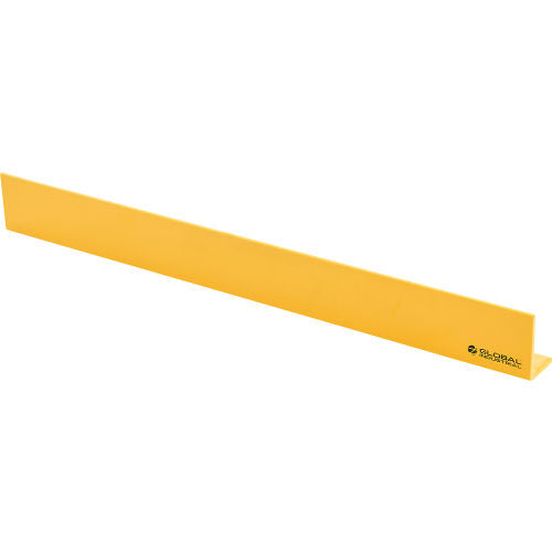 Global Industrial Safety Floor Curb, Heavy-Duty, 48"L, 3/8" Thick, Yellow (WB670813)