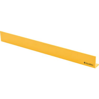 Global Industrial Safety Floor Curb, Heavy-Duty, 48"L, 3/8" Thick, Yellow (WB670813)