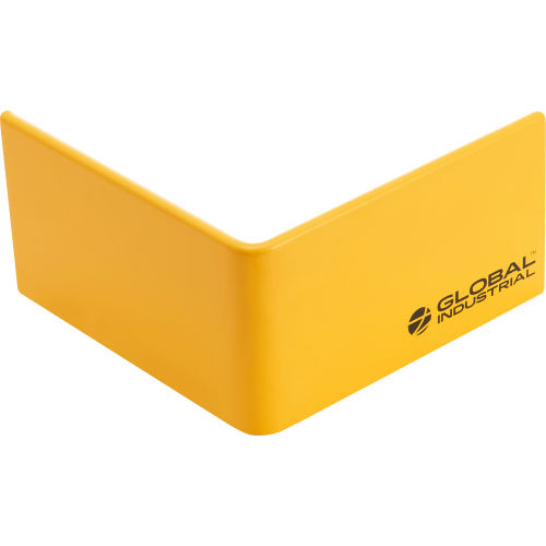 Global Industrial Safety Floor Curb, 90° Corner, 5/16'' Thick, Yellow (WB670816)