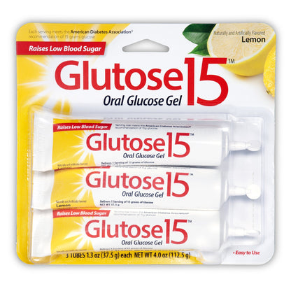 Glutose 15™ Glucose Supplement 3 per Pack Gel Lemon Flavor (580125_PK)