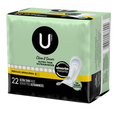 U by Kotex® Feminine Pad Ultra Thin Regular Absorbency (1094708_CS)