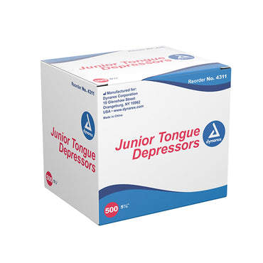 dynarex® Tongue Depressor 5-1/2 Inch Length Wood Junior (896050_BX)
