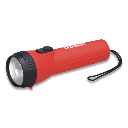 Eveready® Industrial General Purpose LED Flashlight, 2 D Batteries (Sold Separately), Red (EVEL25IN)