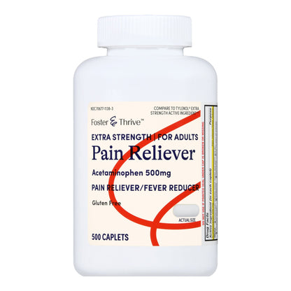 Foster & Thrive™ Pain Relief 500 mg Strength Acetaminophen Caplet 500 per Bottle (1238957_BT)