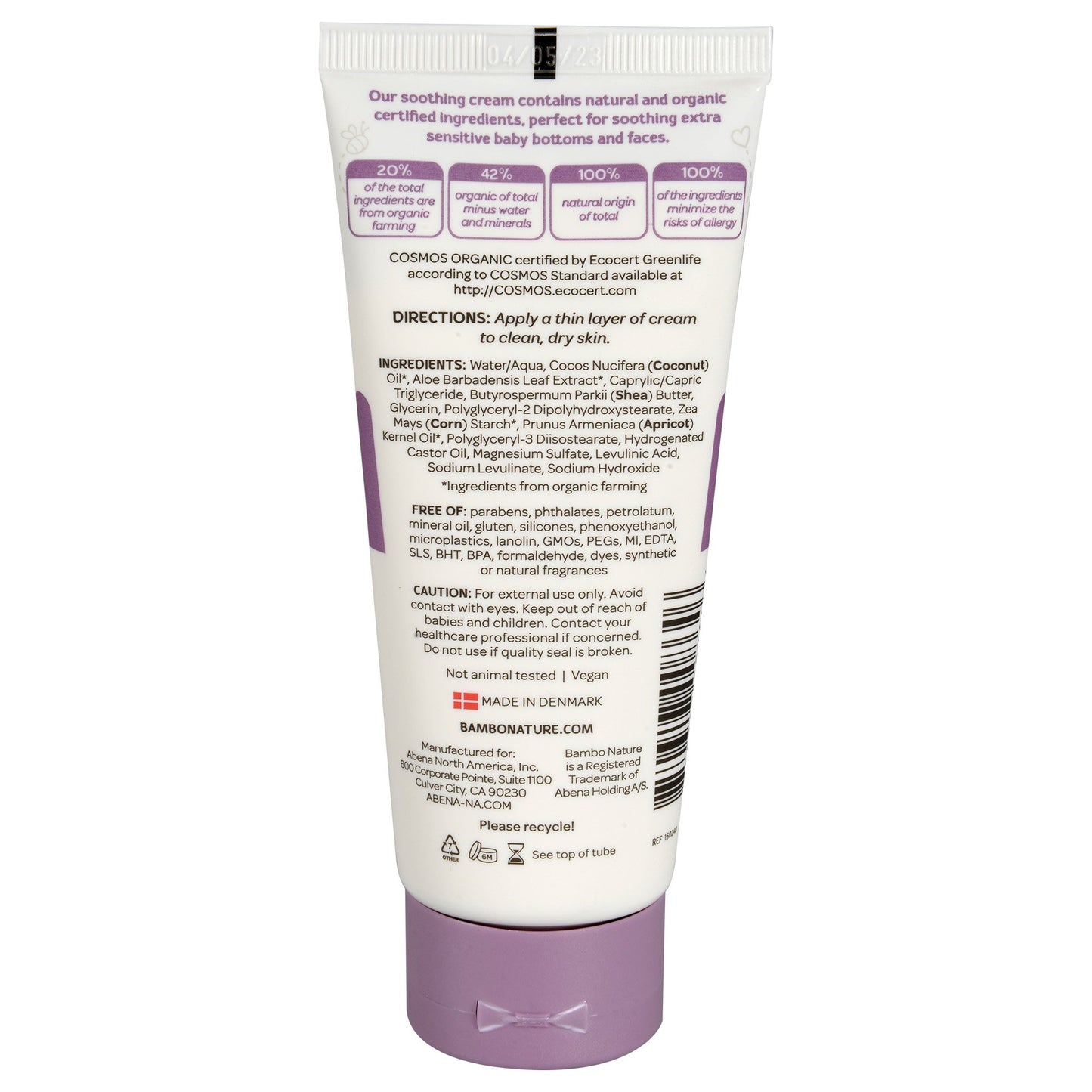 Bambo® Nature Love Balm Skin Protectant 3.4 oz. Tube Unscented Cream (1192878_EA)