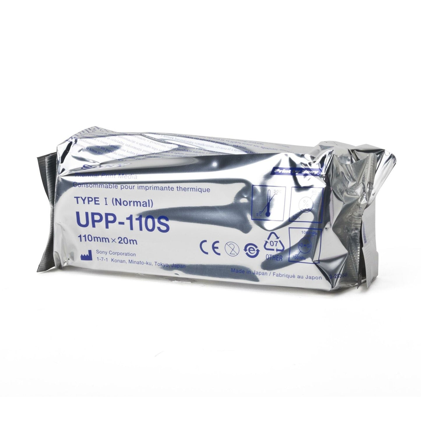Sony® Ultrasound Video Paper Roll Black and White Standard Without Grid (1216161_BX)
