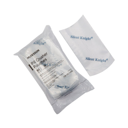 McKesson Silent Knight® Pill Crusher Pouch 2 X 4-1/2 Inch, Clear, Plastic (1019769_CS)