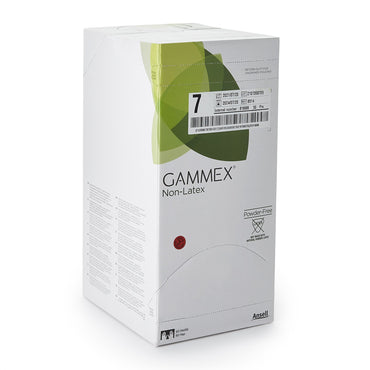 GAMMEX® Non-Latex Surgical Glove Size 7 Sterile Polyisoprene Standard Cuff Length Micro-Textured Green Chemo Tested (364345_CS)