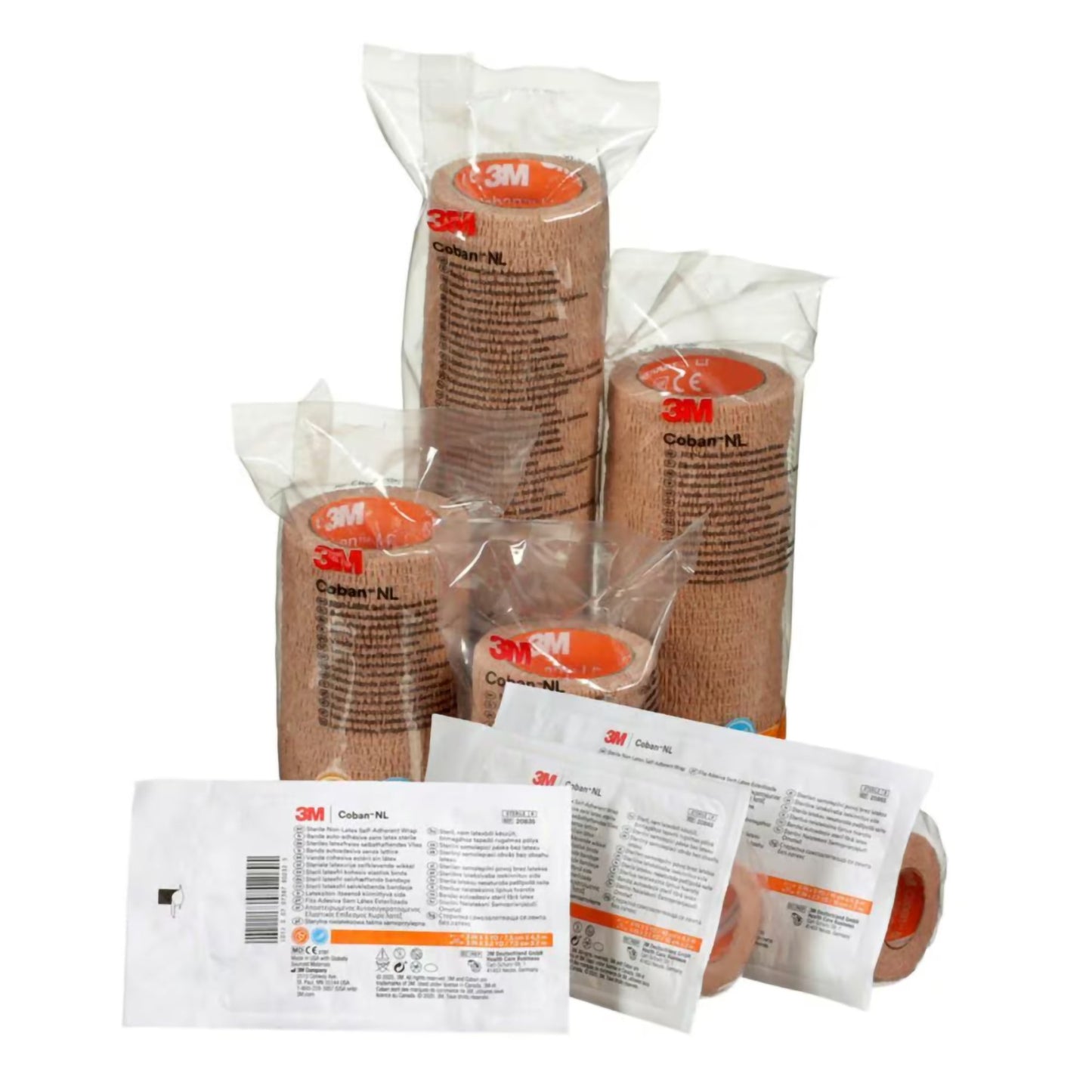 3M™ Coban™ Cohesive Bandage 1 Inch X 5 Yard Self-Adherent Closure Tan NonSterile Standard Compression (1211280_PK)