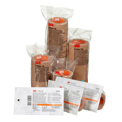 3M™ Coban™ Cohesive Bandage 1 Inch X 5 Yard Self-Adherent Closure Tan NonSterile Standard Compression (1211280_CS)