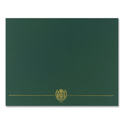 Great Papers!® Classic Crest Certificate Covers, 9.38 x 12, Hunter, 5/Pack (GRP903118)