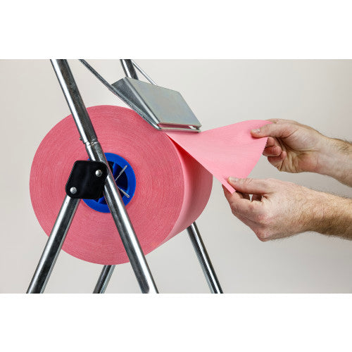TASKBrand® Industrial Floor Jumbo Roll Dispenser, Silver, 35.43" x 17.72" (HOS680690)