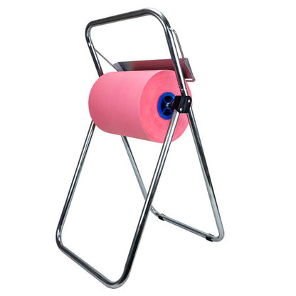 TASKBrand® Industrial Floor Jumbo Roll Dispenser, Silver, 35.43" x 17.72" (HOS680690)