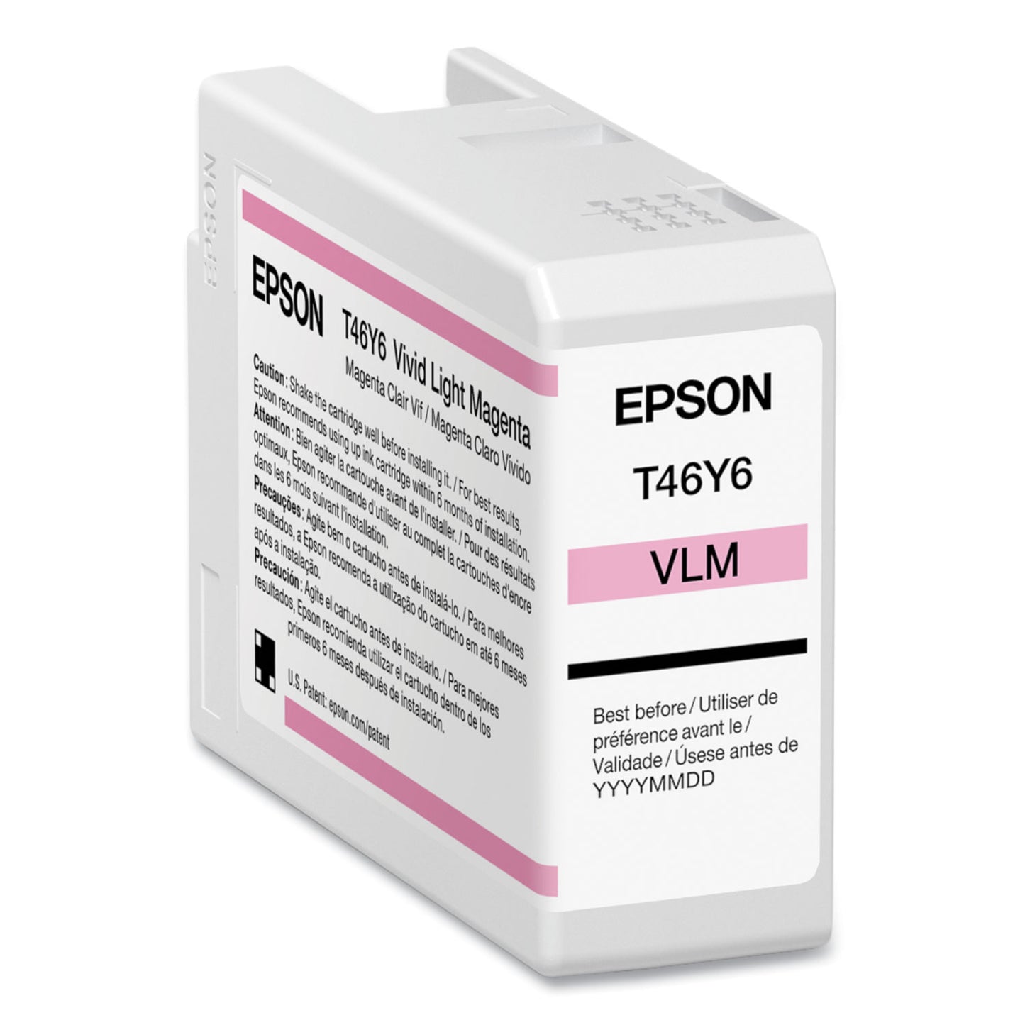 Epson® T46Y600 (T46Y) UltraChrome PRO10 Ink, 50 mL, Light Magenta (EPST46Y600)