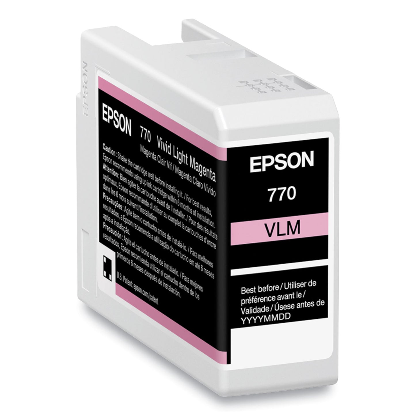 Epson® T770620 (T770) UltraChrome PRO10 Ink, 25 mL, Light Magenta (EPST770620)