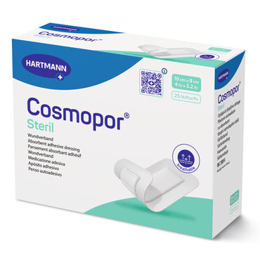 Cosmopor® Steril Island Dressing 3-1/5 X 4 Inch Rectangle Sterile Water Resistant Backing (900317_BX)