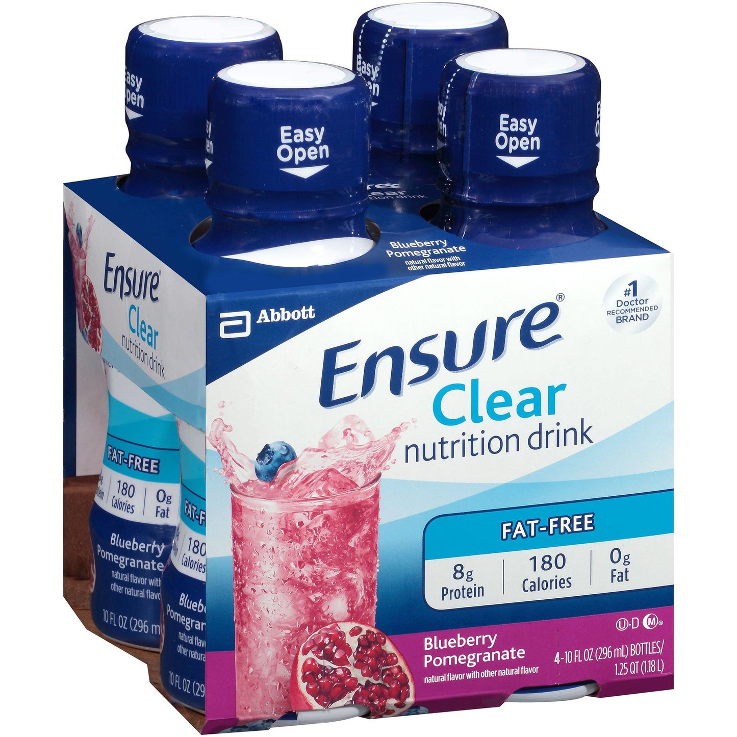 Ensure® Clear Oral Supplement Blueberry Pomegranate Flavor Liquid 10 oz. Bottle (853984_EA)
