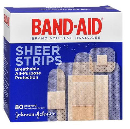 Band-Aid® Adhesive Strip 2-1/4 X 3 Inch / 3/4 X 3 Inch / 5/8 X 2-1/4 Inch / 7/8 X 7/8 Inch Plastic Assorted Shapes Sheer Sterile (680278_BX)