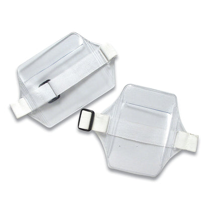 SICURIX® Armband Badge Holder, Vertical, 3.5 x 2.5, White (SRXBAU66891)