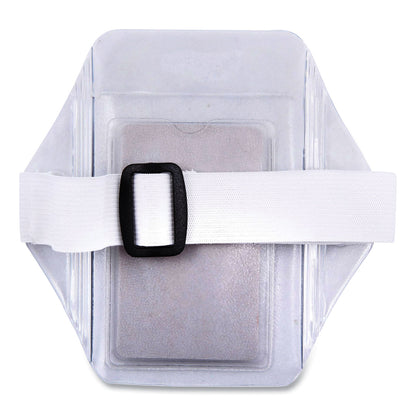 SICURIX® Armband Badge Holder, Vertical, 3.5 x 2.5, White (SRXBAU66891)
