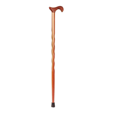 Brazos™ Twisted T-Handle Cane Wood 34 Inch Height Wood Grain (1229011_EA)