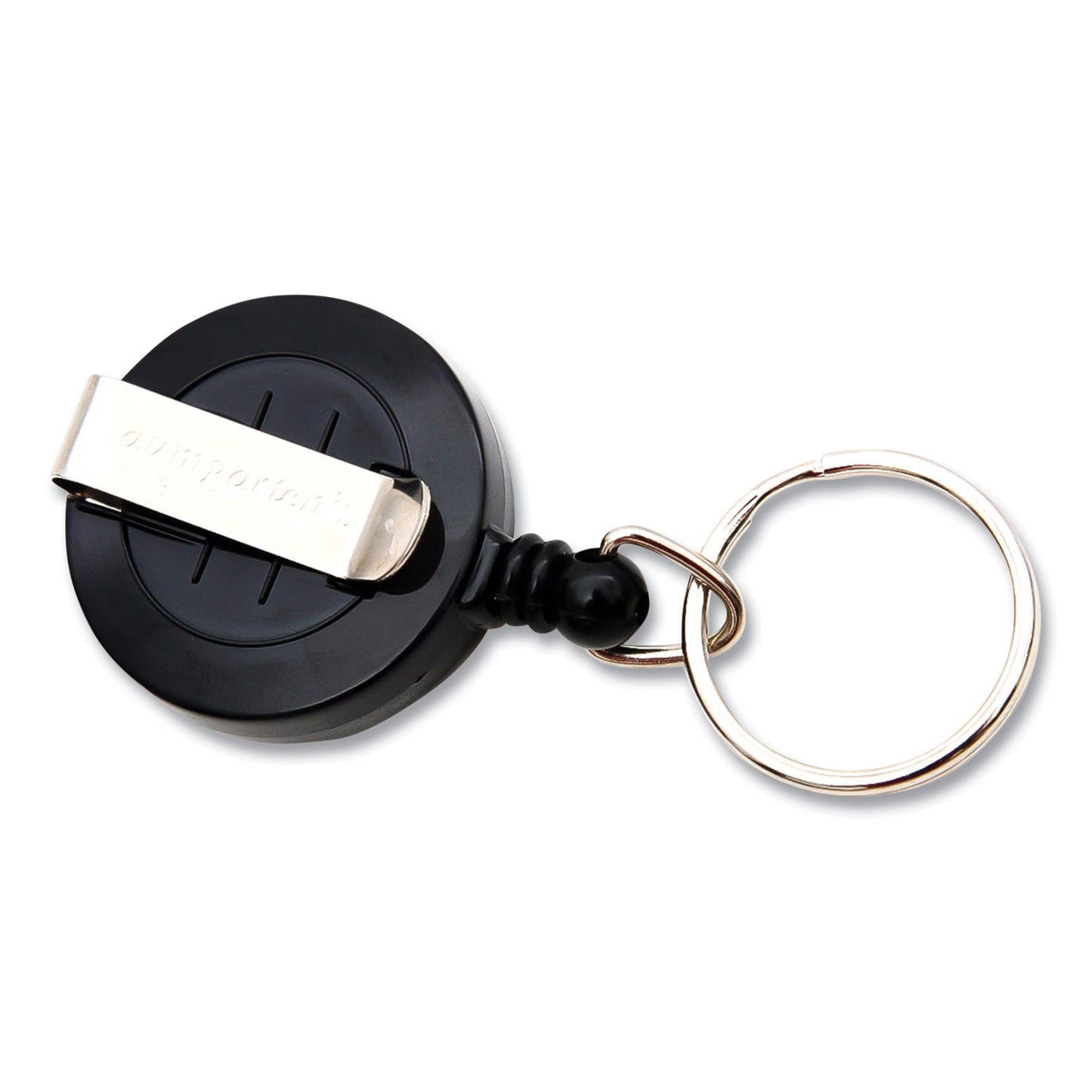 SICURIX® ID Slide-Style Belt Clip Card Reels, 30" Extension, Round, Black (SRXBAU68874)