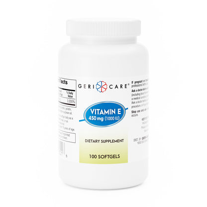 McKesson Brand Vitamin Supplement Vitamin E 1,000 IU Strength Softgel 100 per Bottle (689191_BT)