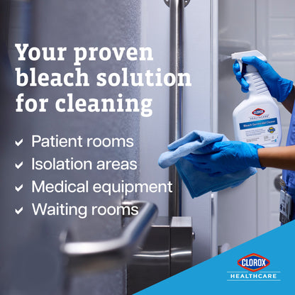 Clorox Healthcare® Bleach Germicidal Surface Disinfectant Cleaner Trigger Spray Liquid 32 oz. Bottle Fruity Floral Bleach Scent NonSterile (909774_CS)