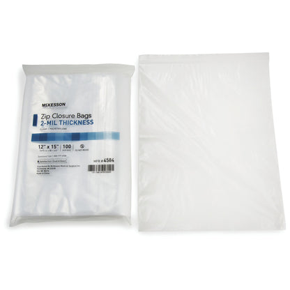 McKesson Reclosable Bag 12 X 15 Inch Polyethylene Clear Zipper Closure (854576_CS)