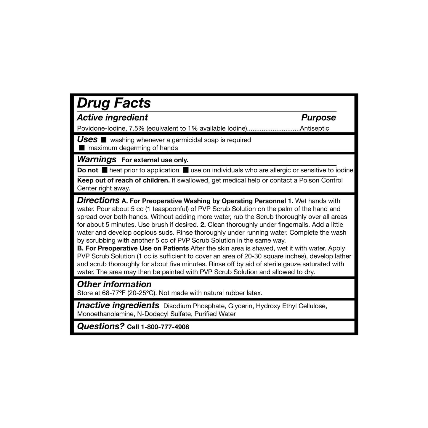 McKesson Surgical Scrub Solution 1 gal. Jug 7.5% Strength Povidone-Iodine NonSterile (863167_EA)