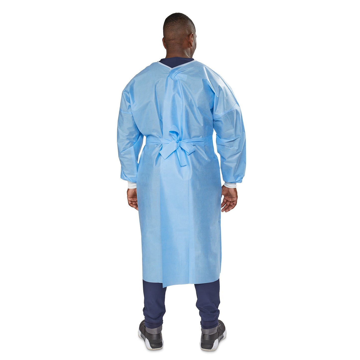 McKesson Protective Procedure Gown One Size Fits Most Blue NonSterile Not Rated Disposable (1247971_CS)