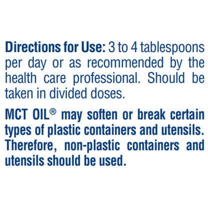 MCT Oil® Oral Supplement Unflavored Liquid 32 oz. Bottle (331681_EA)