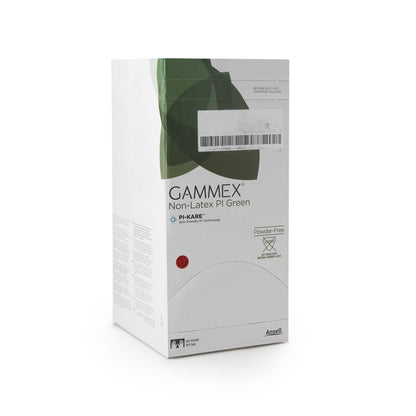 GAMMEX® Non-Latex PI Green Surgical Glove Size 8 Sterile Polyisoprene Standard Cuff Length Micro-Textured Light Green Chemo Tested (648145_CS)