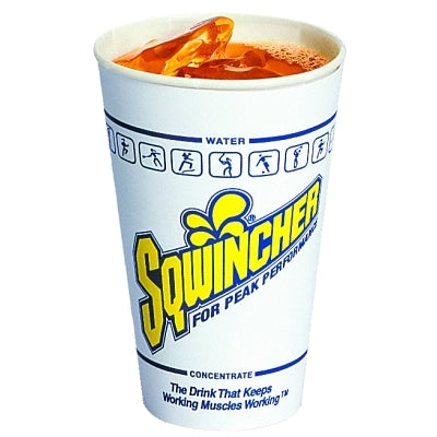 Sqwincher Cup, 12 oz, White/Yellow/Blue (690-158200101)