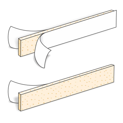 Urofoam® Adhesive Foam Strips 1 Sided, NonSterile, 0.09 X 1 X 5.75 Inch (668137_EA)